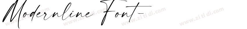 Modernline Font字体转换